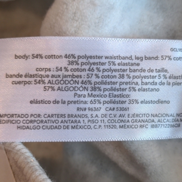 OshKosh B'Gosh Heather Gray Silver Star Print Joggers with Pockets 24 Months - Picture 4 of 5